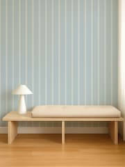 Scion Cornflower Pomona Harvest Stripe 10M Wallpaper - Image 2 of 4