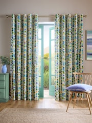 Bluebellgray Ocean Green Tobermory Eyelet Curtains - Image 1 of 5