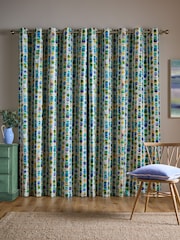 Bluebellgray Ocean Green Tobermory Eyelet Curtains - Image 3 of 5