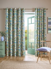 Bluebellgray Ocean Green Tobermory Eyelet Curtains - Image 5 of 5