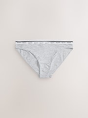 Monochrome High Leg Cotton Logo Knickers 7 Pack - Image 8 of 10