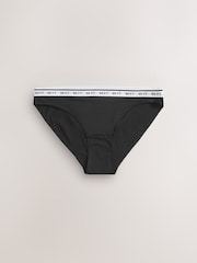 Monochrome High Leg Cotton Logo Knickers 7 Pack - Image 9 of 10