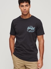 Superdry Black Neon VL T-Shirt - Image 1 of 1