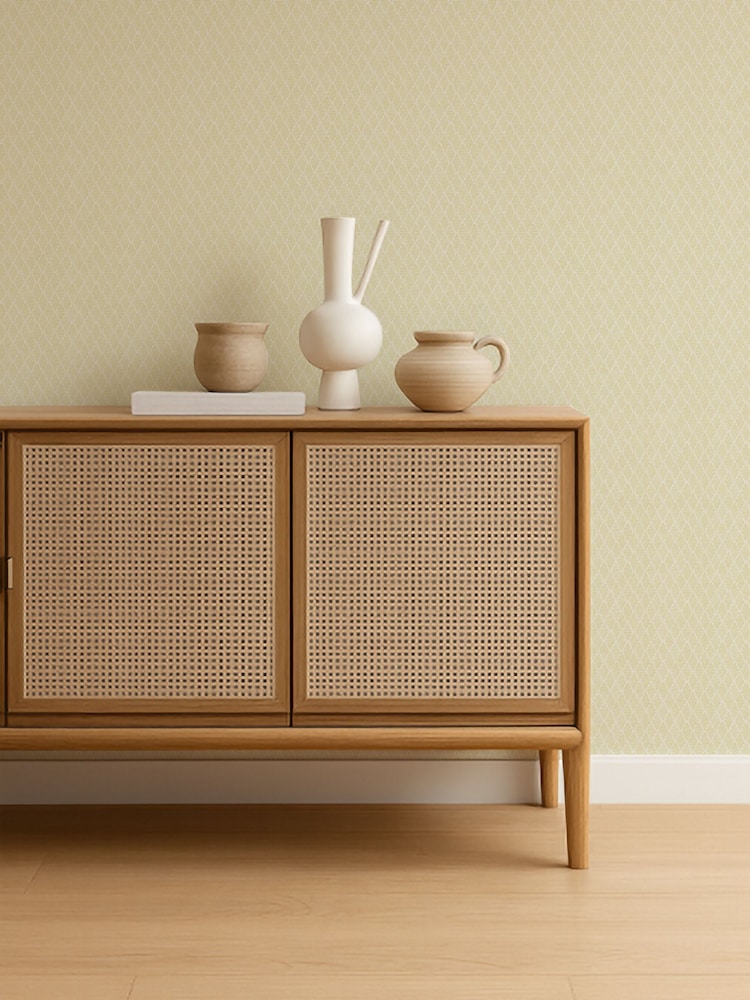Scion Buttercup Pomona Triangle Trellis 10M Wallpaper - Image 1 of 4 Scion Buttercup Pomona Triangle Trellis 10M Wallpaper - Image 1 of 4
