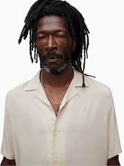 AllSaints Natural Venice Short Sleeve Shirt - Image 5 of 6