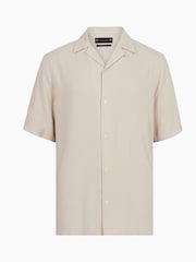AllSaints Natural Venice Short Sleeve Shirt - Image 6 of 6