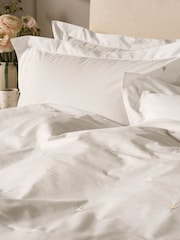 Sophie Allport Set Of 2 Love Hearts Embroidery 200 Thread Count Pillowcase - صورة 1 من 3