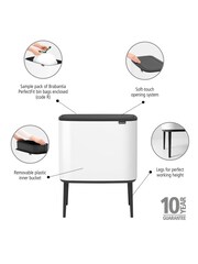 Brabantia White Bo 36L Touch Bin - Image 6 of 6