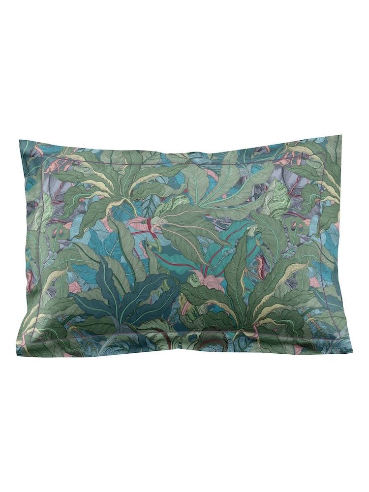 Timorous Beasties Green Leaforia Verde 220 Thread Count Duvet Cover and Pillowcase Set - Image 10 of 10 Timorous Beasties Green Leaforia Verde 220 Thread Count Duvet Cover and Pillowcase Set - Image 10 of 10