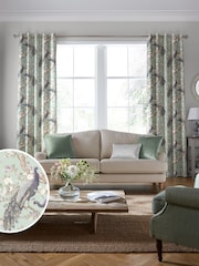 Laura Ashley Duck Egg Blue Belvedere Made to Measure Curtains - Image 1 of 7