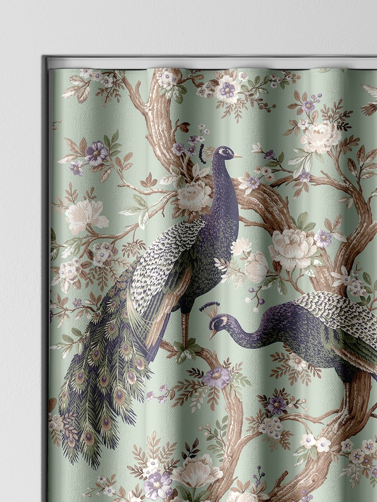 Laura Ashley Duck Egg Blue Belvedere Made to Measure Curtains - Image 2 of 7