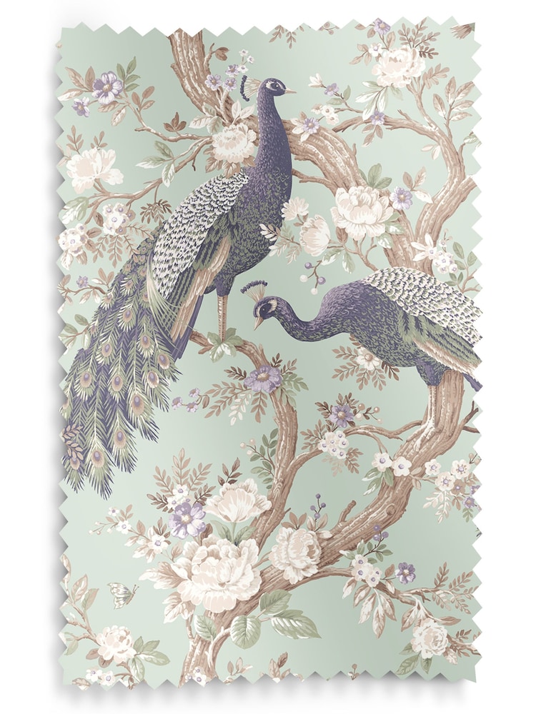 Laura Ashley Duck Egg Blue Belvedere Made to Measure Curtains - Image 7 of 7