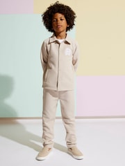 River Island Natural Button Through Jacket & Joggers Set - Image 1 of 2