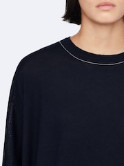 AllSaints Blue Martel Jumper - Image 4 of 8
