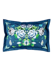 Designers Guild Indigo Bue Eleonora 200 Thread Count Duvet Cover and Pillowcase Set - Image 7 of 8