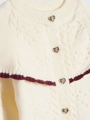 River Island Cream Cape Cardigan & Trousers Set - Image 5 of 5
