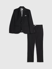 River Island Black Jacket & Trousers Suit Set - Image 1 of 3