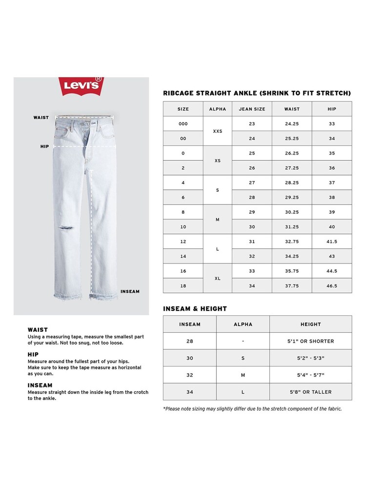Levi's® In the Middle Ribcage 100% Cotton Straight Ankle Jeans - Image 14 of 14