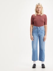 Levi's® In the Middle Ribcage 100% Cotton Straight Ankle Jeans - Image 9 of 14