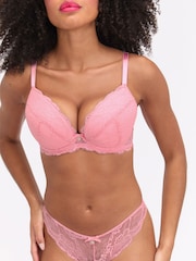 Boux Avenue Light Pink Thong Mollie Lace Knickers - Image 6 of 6