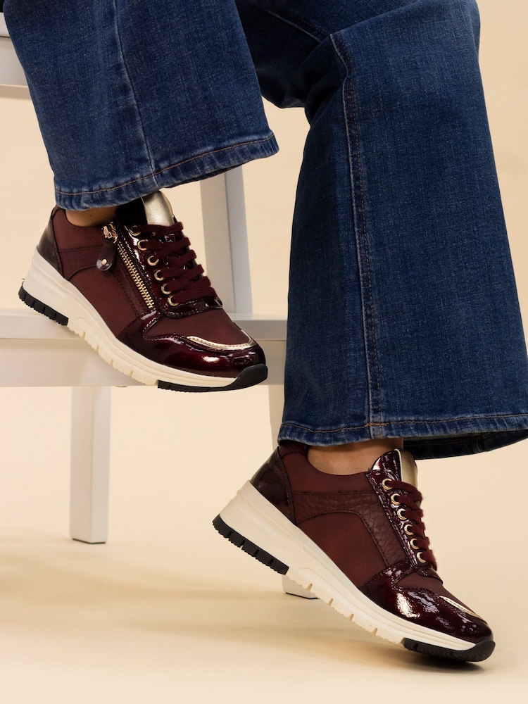 Lunar Sammy Faux Leather Trainers - Image 1 of 8