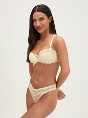 Boux Avenue Yellow Faye Spot Mesh Thong - Image 2 of 5