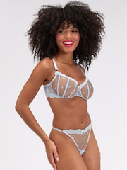 Boux Avenue Delilah broderad blommig string - Bild 3 av 6