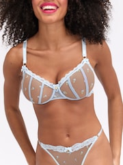 Boux Avenue Delilah broderad blommig string - Bild 6 av 6