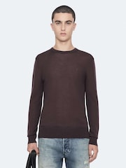 Күлгін - AllSaints Mode Мерино түсті джинсы мойын жемпірі - 8суретінің 1 суреті