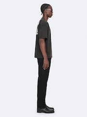 AllSaints Black Battles Short Sleeve Crew Neck T-Shirt - Image 5 of 8