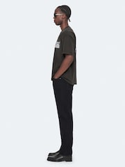 AllSaints Black Battles Short Sleeve Crew Neck T-Shirt - Image 7 of 8