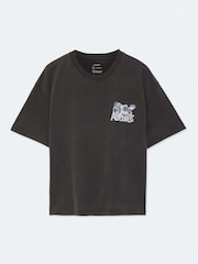 AllSaints Black Battles Short Sleeve Crew Neck T-Shirt - Image 8 of 8