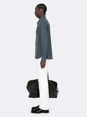 AllSaints Blue Bond Long Sleeve Shirt - Image 7 of 8
