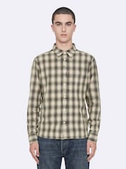 AllSaints Grey Bower Long Sleeve Shirt - Image 1 of 8