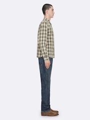 AllSaints Grey Bower Long Sleeve Shirt - Image 5 of 8