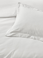 Yard White Waffle Textured 100% Cotton Duvet Cover Set - Image 3 of 5