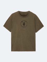 AllSaints Brown Tier Short Sleeve Crew Neck T-Shirt - Image 8 of 8