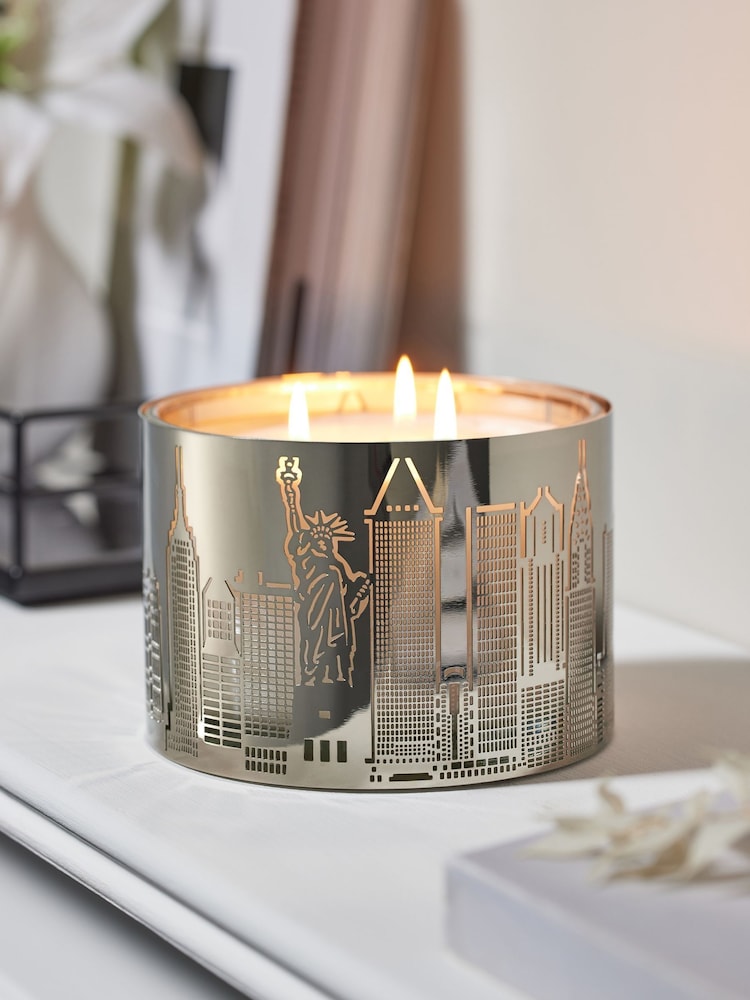 Jasmine & Orange Blossom Collection Luxe New York 3 Wick Candle - Image 4 of 4 Jasmine & Orange Blossom Collection Luxe New York 3 Wick Candle - Image 4 of 4