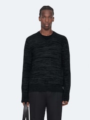 AllSaints Black Beton V-Neck Jumper - Image 1 of 8