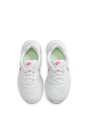 Nike White Youth Tanjun GO Trainers - Image 9 of 11