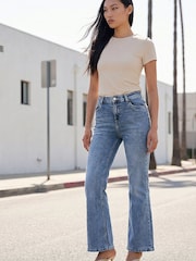 Roman Light Blue Denim Bootcut Denim Trousers - Image 1 of 4