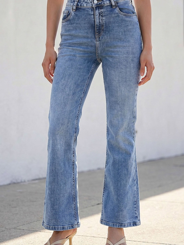 Roman Light Blue Denim Bootcut Denim Trousers - Image 2 of 4