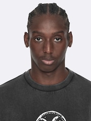 AllSaints Black Tier Short Sleeve Crew Neck T-Shirt - Image 2 of 8
