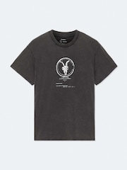 AllSaints Black Tier Short Sleeve Crew Neck T-Shirt - Image 8 of 8