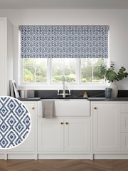 Blue Diamond Geo Made to Measure Roller Blind - Image 1 of 6