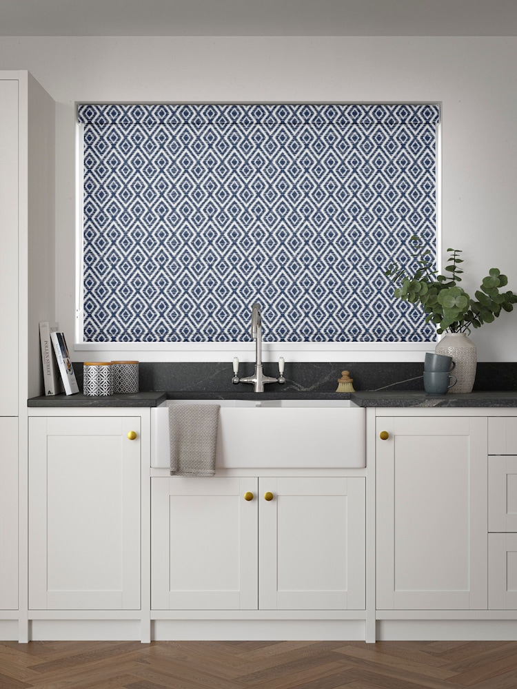 Blue Diamond Geo Made to Measure Roller Blind - Image 2 of 6