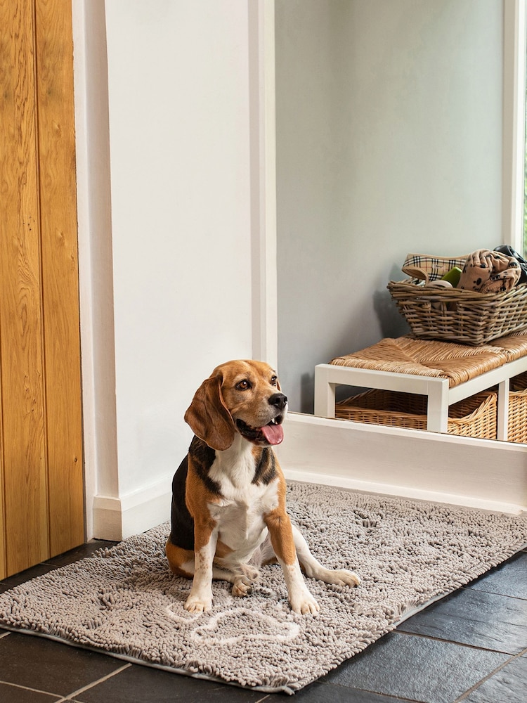 Bunty Grey Microfibre Pet Mat - Image 1 of 4