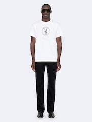 AllSaints White Tier Short Sleeve Crew Neck T-Shirt - Image 3 of 8