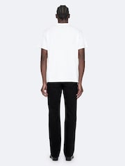 AllSaints White Tier Short Sleeve Crew Neck T-Shirt - Image 6 of 8