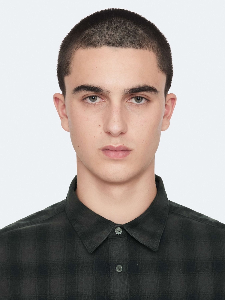 AllSaints Black Bower Long Sleeve Shirt - Image 2 of 8